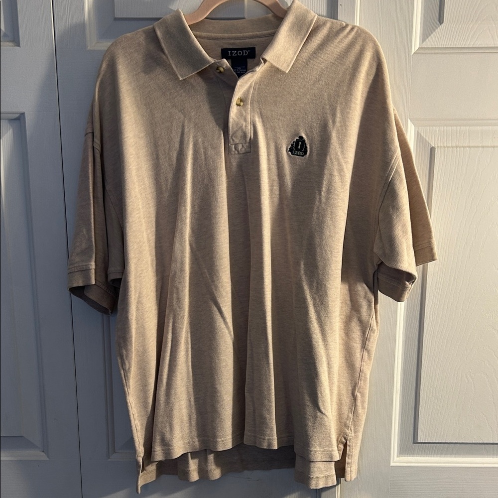 IZOD Men's Beige Polo Shirt